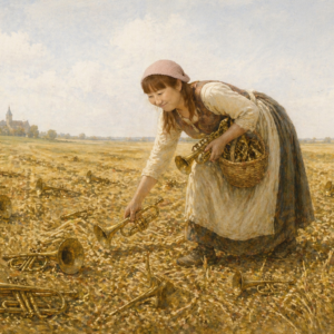 『ラッパを拾うりえ』